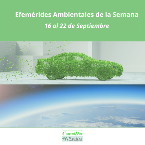 Efemérides Ambientales de la Semana